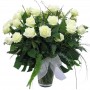 Florero 24 Rosas Blancas