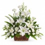 Flores para Condolencias Blancas Mix