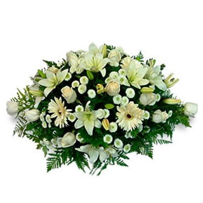 Flores Condolencias Ovalo de Flores Mix