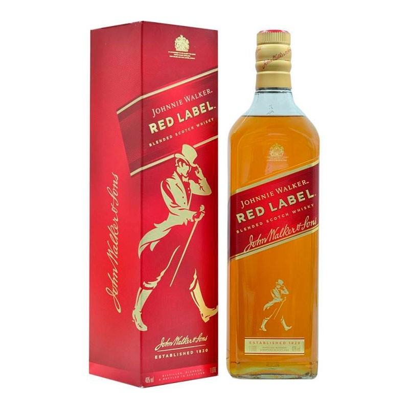 Johnnie Walker Red Label es un whisky escocés mezclado de malta de