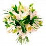 Flores Condolencias Ramo Liliums Blancos